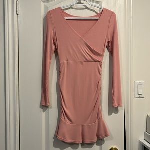 Pink Mermaid hem dress